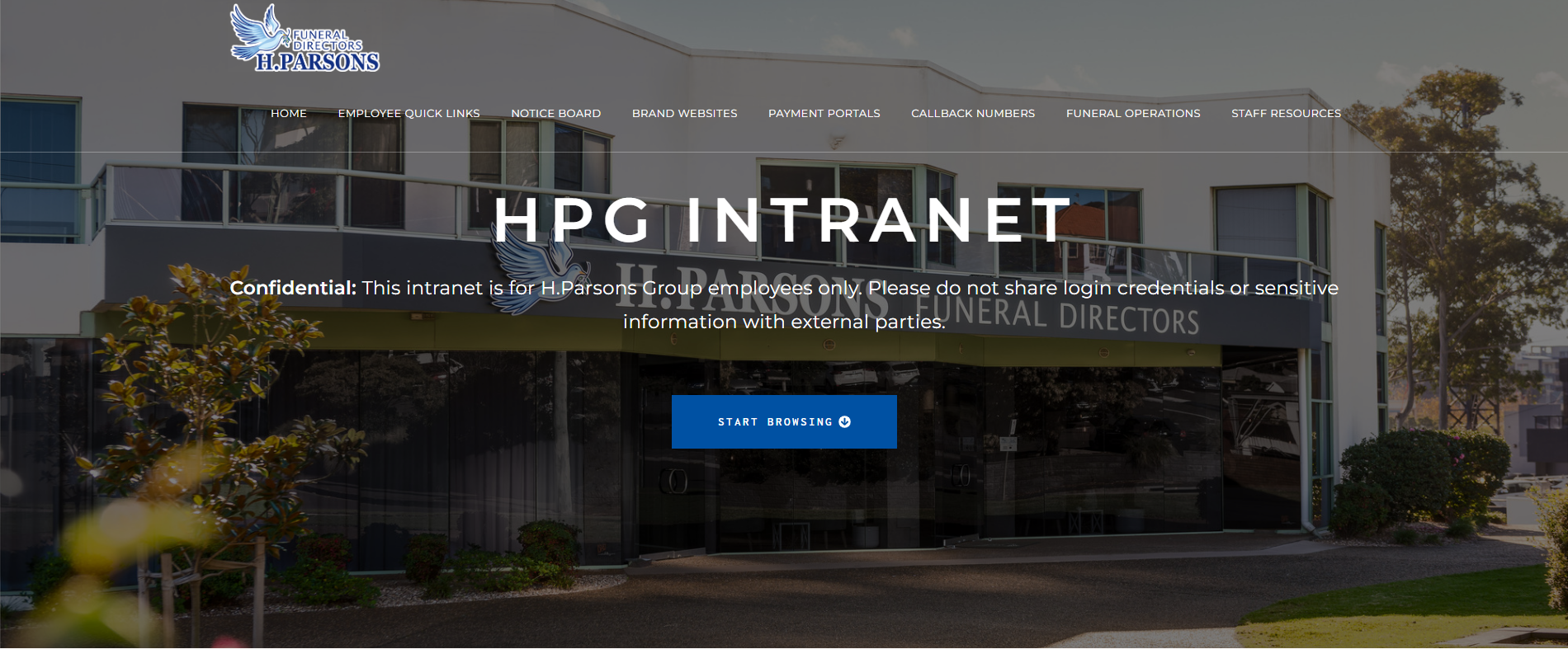 HPG Staff Intranet